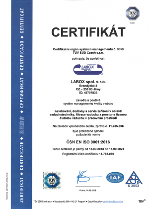 cert ISO cz
